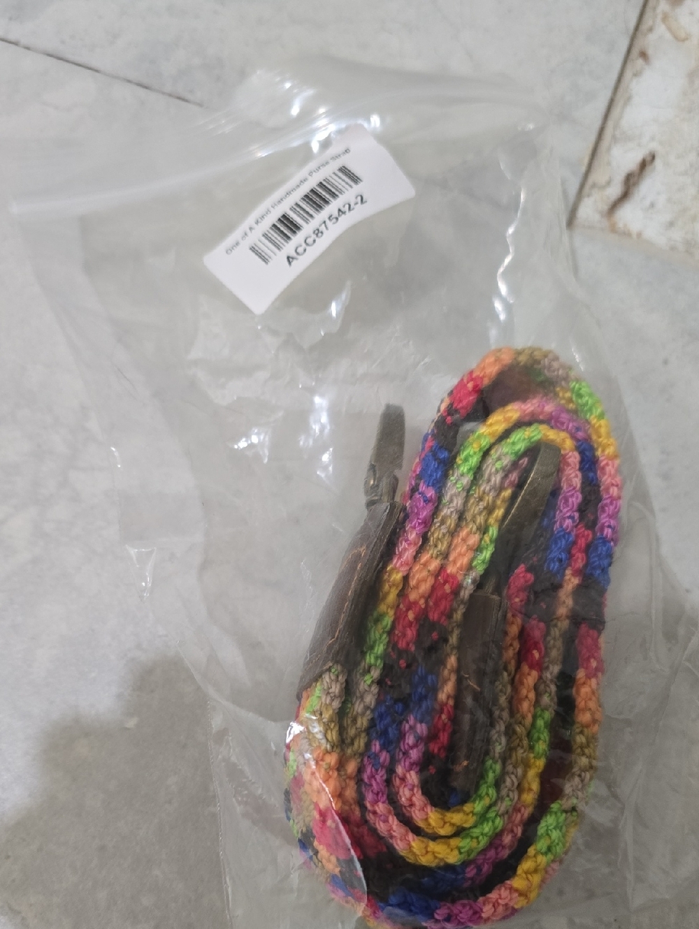 Kids Rainbow Braided Lanyard Strap - Multicolor
